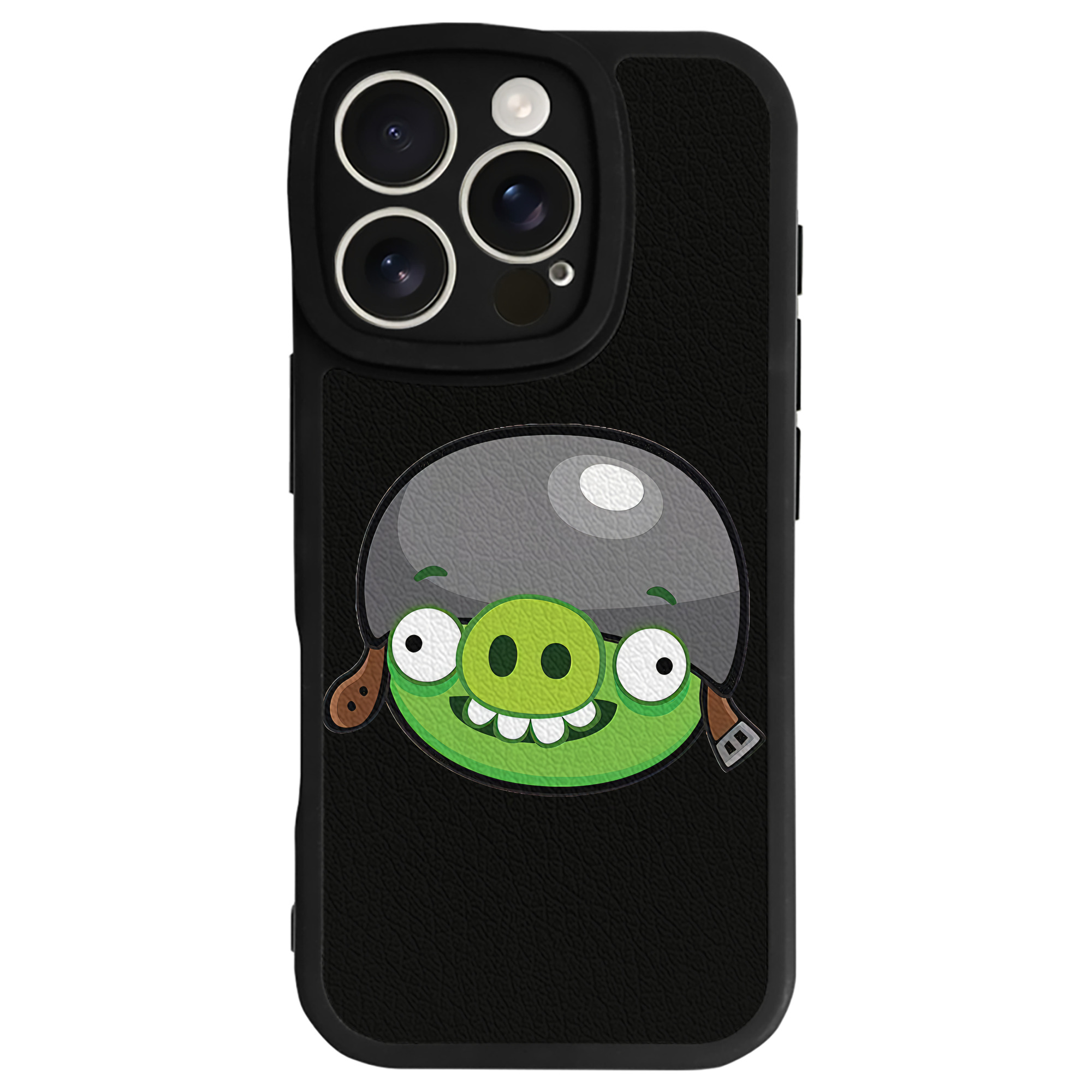 （画像用） Angry Birds アングリーバード 【iPhone 16シリーズ対応】シリコンスマホケース（レザー調） 材質：シリコン
